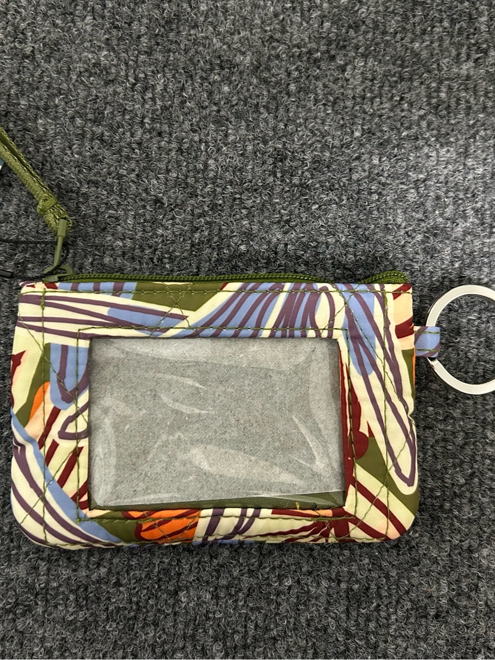 NWT Vera Bradley Olive Multi ID Wristlet